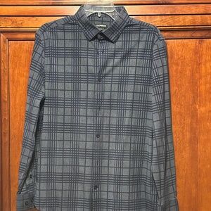 Express Cotton Stretch Plaid shirt Size Medium